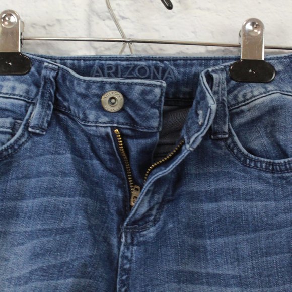 ARIZONA JEANS Folded Hem Tapered Cropped Jean Sz 1 - Picture 8 of 11